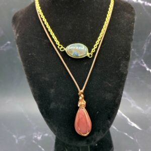 Wire wrapped gemstone cabochons