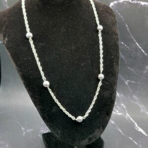 Pearl Station Necklace