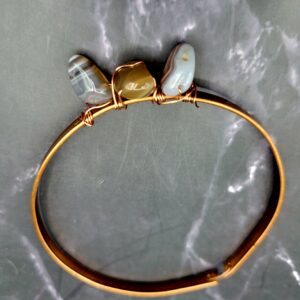 Wrapped copper bangle