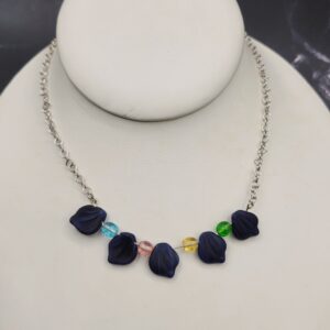 Czech glass bar necklace
