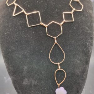 Rose gold geometric suite